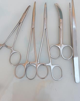 Lotto pinze di precisione, acciaio.