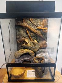 Terrario 30x30x40 Accessoriato