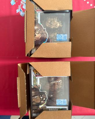 Funko POP Bronze Brook 2215 + Jinbe 2216 One Piece