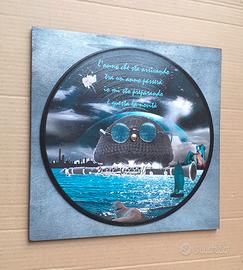 Vinile 33 giri a quadro omaggio a Lucio Dalla 