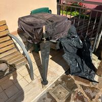 Barbecue in acciaio pesante