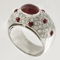 Anello diamanti e rubini