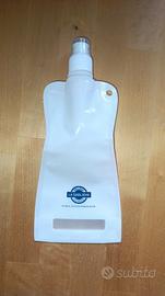 Borraccia pieghevole bianca 