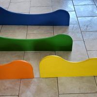 4 Mensole Legno Colorate