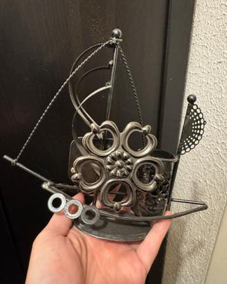 Carillon vintage veliero Golden Eagle funzionante