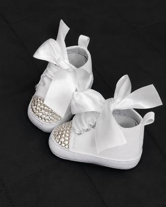 scarpette neonata con strass