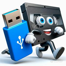 Conversione VHS VHS-C 8mm MiniDV in digitale