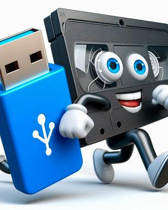 Conversione VHS VHS-C 8mm MiniDV in digitale