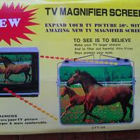 Lente d'ingrandimento per schermi TV vintage