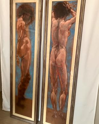 Piero LEDDI coppia olio su tavola