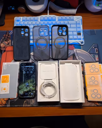 Iphone 15 pro blu titanio