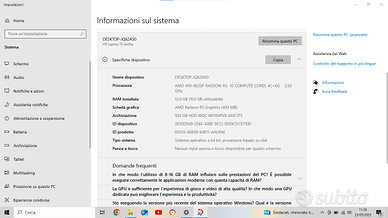 Portatite Laptop Hp 15-bw0xx