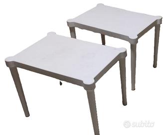 Tavolini plastica rettangolari per bambini e sedia