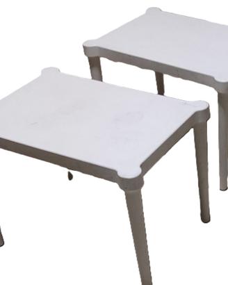 Tavolini plastica rettangolari per bambini e sedia