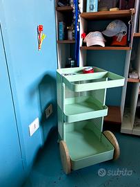 Scaffale con ruote