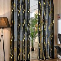 Tende con anelli nera oro e argento 