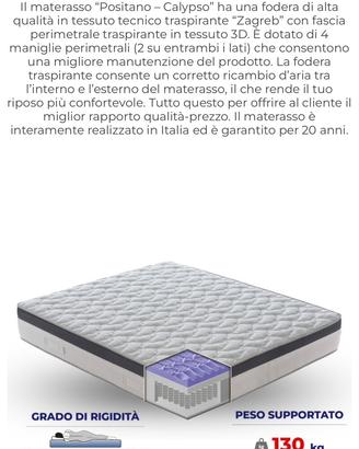 Materasso una piazza e mezza