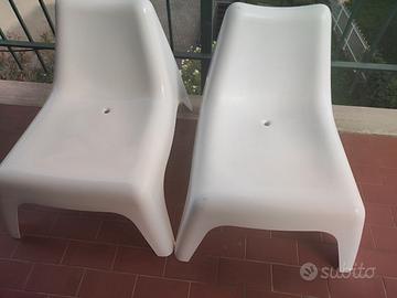 Coppia di sedie/sdraio da esterni Ikea per bambini