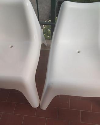 Coppia di sedie/sdraio da esterni Ikea per bambini