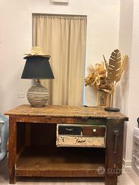 Banco vintage in legno massello