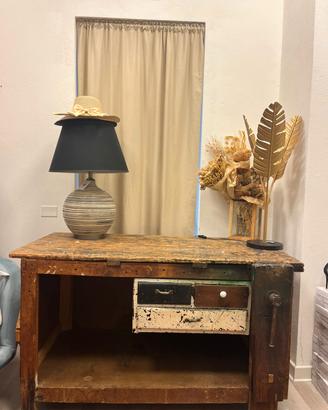 Banco vintage in legno massello