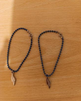 Braccialetti con perline e ciondolo