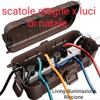 Scatole stagne x luci di natale e ciabatte