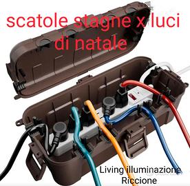 Scatole stagne x luci di natale e ciabatte