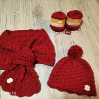 set sciarpa/collo e cappellino 