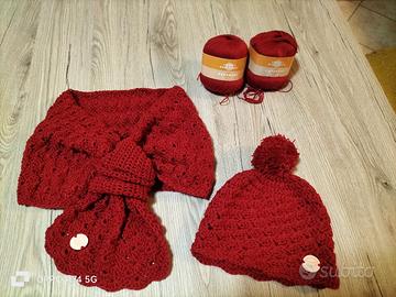 set sciarpa/collo e cappellino 