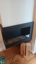 caminetto bioetanolo angolare