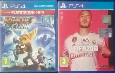 Giochi PS4. FIFA 20 + RATCHET CLAN