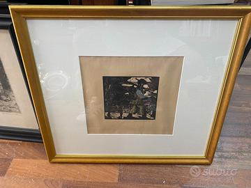 Quadro xilografia carmelo floris