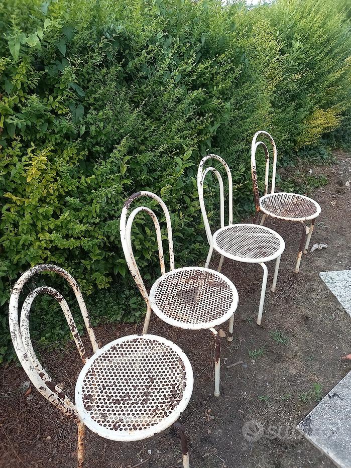 Vintage Sedie In Ferro Battuto Usate Subito Sedie Ferro Giardino