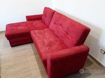 divano letto angolare con penisola reversibile