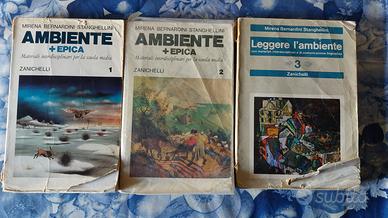 3 libri Ambiente + Epica Zanichelli per le medie