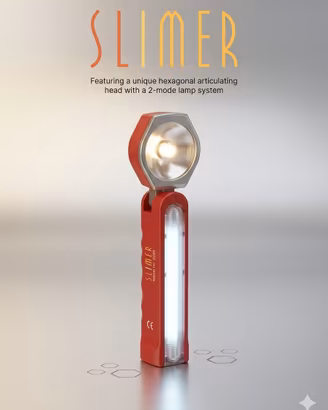 Lampada Vintage "SLIMER" – Design Anni 90