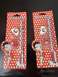 2x Set Cancelleria Vintage Betty Boop Nuovi