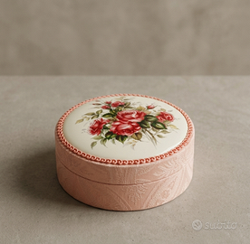 Portagioie da Collezione con Rose Dipinte