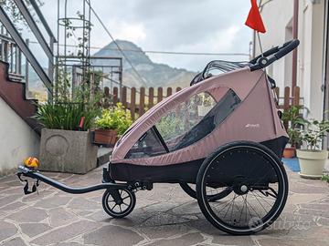 Rimorchio bici bambini Hauck Dryk Duo