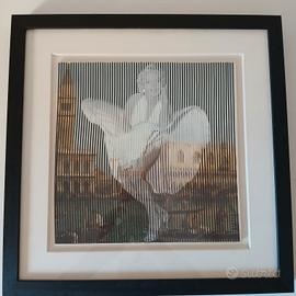 Opera  "OSMOSI" di Malipiero firmata sul retro