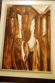 Quadro grande dipinto su tela Davide d'aquino