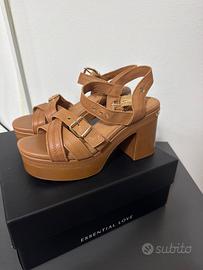 Sandali Carmela pelle cuoio - N. 38