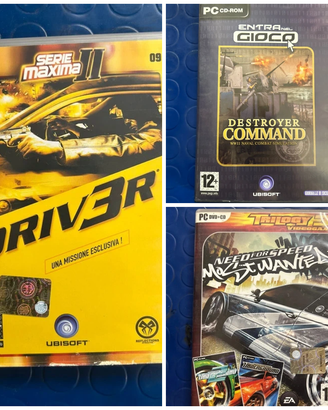 Lotto 12 Giochi PC - Need For Speed, Call of Duty,