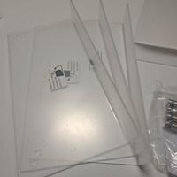 Set 4 Mensole Portariviste Acrilico 30cm