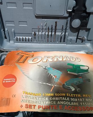 Kit trapano levigatrice e smerigliatrice e accesso
