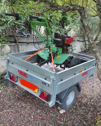 motozappa Lampacrescia  DL8 e carrello LB