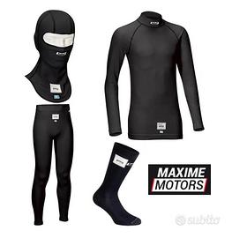 Kit maglieria ignifuga SABELT nera ologramma FIA