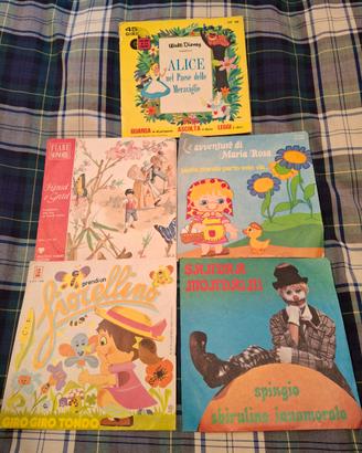 Dischi 45 giri fiabe e canzoncine anni '70