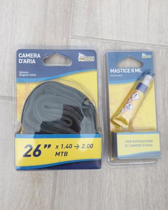 Camera d'aria mtb e mastice